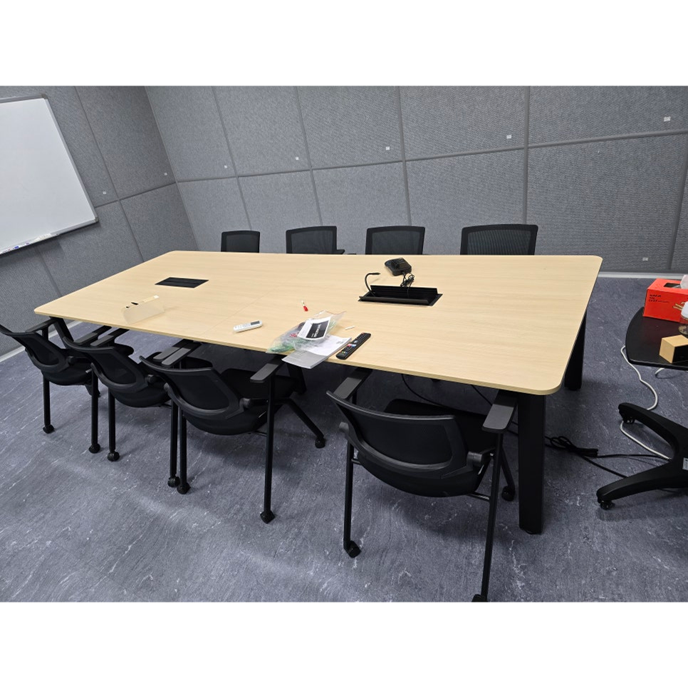 [리바트] 8인용 회의실 탁자세트(의자 8개 포함)